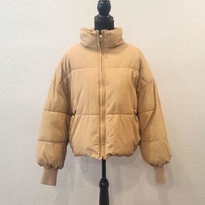 Tan Puffer Jacket